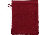 Waschhandschuh ROSS "Vita 4004", rot (marsala), B:16cm L:22cm, Frottier, Handtücher, Waschhandschuh