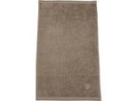 Gaestehandtuecher ROSS "Vita 4004", braun (cappuccino), B:30cm L:50cm, Frottier, Obermaterial: 100% Baumwolle, Handtücher, Gaestehandtuecher, Bestickung ROSS-Emblem