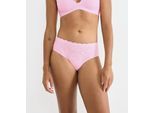 Hipster SLOGGI "ZERO Feel Bliss", Damen, Gr. M, floral pink, Spitze, Obermaterial: 76% Polyamid, 24% Elasthan, unifarben, körpernah, Unterhosen, mit Stretch-Spitze, superweich, atmungsaktiv
