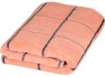 Duschtuch ROSS "Überkaro 9032", orange (peach pink), B:75cm L:140cm, Frottier, Baumwolle, Handtücher, Duschtuch, 100% Baumwolle, kariert, in modischen Karo Farben