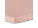 Bettlaken FLORELLA "DELUXE Zwirn Jersey, 100% Baumwolle", rosa (rosé), B:100cm L:200cm, Feinjersey, Obermaterial: 100% Baumwolle CO., Bettlaken, Bettlaken