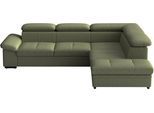 Ecksofa SIT & MORE "Viola", olive, B:249cm H:73cm T:226cm, 100% Polyester, Sofas, Ecksofa, optional Bettfunktion