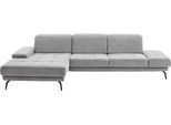 Recamiere DIE PLANBAR "MP-IN20126 L-Form mit Kaltschaum-Polsterung", grau, B:328cm H:82cm T:190cm, 100% Polyester, Sofas, Recamiere, mit Kopfteilverstellung, optional Sitztiefen- & Armteilverstellung