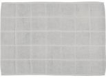 Duschmatte ROSS "Duschvorleger", grau (chromfarben), H:10mm, Baumwolle, Badematten, Duschmatte, besonders weich, Badezimmerteppich, uni
