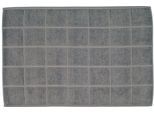 Duschmatte ROSS "Duschvorleger", grau (flanell), H:10mm, Baumwolle, Badematten, Duschmatte, besonders weich, Badezimmerteppich, uni