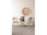 Balkonset VENTURE HOME "Faro, kompaktes Café-Set für 2 Personen Ø 50 cm, Aluminium", beige (beige, beige, beige), B:64cm H:84cm T:60cm, Sitzmöbel-Sets, Balkonset, Balkonset, beige, rund, Aluminium leicht, platzsparend, modern