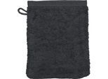 Waschhandschuh ROSS "Vita 4004", grau (graphit), B:16cm L:22cm, Frottier, Handtücher, Waschhandschuh