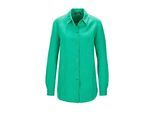 Langarmbluse GOLDNER "Kurzgröße Bequeme Damen Businessbluse", Damen, Gr. 24, grün, Obermaterial: 100% Leinen LI., normal, Sonstiges, Blusen, Ohne