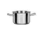 Bratentopf GSW "Le Chef", silber (silberfarben), H:15,5cm Ø:32cm, Töpfe, Bratentopf, Topf aus hochwertigem Edelstahl 18/10 in Gastro-Qualität