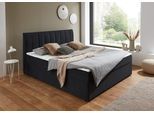 Boxbett "Alva, wahlweise mit Matratze", schwarz, B:140cm L:211cm, ATLANTIC HOME COLLECTION, Komplettbetten, wahlweise mit Matratze und Topper