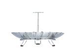 Dämpfeinsatz WESTMARK "Einsatz mit Silikonfüßen, klein, verstellbar", silber (silberfarben), B:13,8cm H:13,8cm L:8,8cm Ø:23cm, Edelstahl, Silikon, Topfeinsätze, verstellbar, Silikonfüße, 5 Jahre Garantie, zusammenklappbar