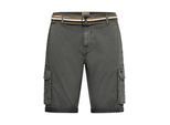 Cargoshorts BLEND "Cargoshorts BHBrian", Herren, Gr. M, N-Gr, grau (granite), Obermaterial: 98% Baumwolle CO. 2% Elasthan EL., Hosen