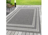 Teppich AYYILDIZ TEPPICHE "ARUBA 4901", grau, B:120cm H:6mm L:170cm, Polypropylen, Teppiche, Teppich, Pflegeleicht, Modern, In- und Outdoor geeignet
