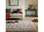 Wollteppich FLAIR RUGS "Iris Traditional", rot, B:120cm H:5mm L:170cm, Wolle, Teppiche, Traditioneller Iris-Wollteppich