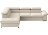 Ecksofa SIT & MORE "Viola", creme, B:249cm H:73cm T:226cm, 95% Polyester, 5% Polyamid, Sofas, Ecksofa, optional Bettfunktion