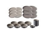 Geschirr-Set RITZENHOFF & BREKER "Teller und Schalenset Jasper 24er Set", grau, 24, Keramik, Geschirr-Sets, Geschirr-Set, Spülmaschinengeeignet