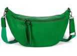 Umhängetasche STYLEBREAKER "Halbmond Crossbody Bag Uni", Mädchen, Gr. B/H/T: 34cm x 17cm x 10cm Einheitsgröße, grün, 100% Polyurethan PU. Futter: 80% Nylon NY. 20% Baumwolle CO., unifarben, Taschen Umhängetasche