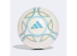 Fußball ADIDAS PERFORMANCE "MESSI LEAGUE" Gr. 5, ivory, semi blau burst, icey blau, gold metallic, Bälle, 5, 0,4 g, B:22,3cm H:17,3cm T:22cm