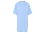 Midikleid KAFFE "Kleid KAmaibritt", Damen, Gr. M, N-Gr, blau (soft chambray), Obermaterial: 100% Baumwolle CO., Kleider Midikleid
