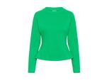 Sweatshirt KAFFE "Sweatshirt KAkatja", Damen, Gr. L, grün (bright grün), Obermaterial: 65% Baumwolle CO. 35% Polyester PES., Sweatshirts Sweatshirt
