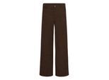 Stoffhose KAFFE "Hose KAvera", Damen, Gr. 36, N-Gr, braun (chocolate braun cc), Obermaterial: 90% Polyester PES. 8% Polyamid PA. 2% Elasthan EL., Hosen Stoffhose