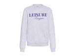 Sweatshirt KAFFE "Sweatshirt KAjamie", Damen, Gr. XS, grau (light grau melange), Obermaterial: 85% Baumwolle CO. 15% Polyester PES., Sweatshirts Sweatshirt