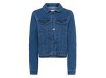 Jeansjacke KAFFE "Jeansjacke KAvilma", Damen, Gr. 38, blau (medium blau denim), Obermaterial: 81% Baumwolle CO. 17% Polyester PES. 2% Elasthan EL., Jacken Jeansjacke