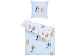 Jugendbettwäsche Bluey Tree, Mehrfarbig, Textil, Hund, 135x200 cm, Schlaftextilien, Bettwäsche, Kinderbettwäsche
