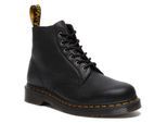 Schnürboots DR. MARTENS "101", Damen, Gr. 37, schwarz, Leder, Schuhe Schnürboots, Stiefel, Boots mit Blockabsatz