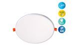 NÄVE LED Einbauleuchte "Suma", weiß, 1, Ø 21,5cm H: 3,2cm, 1 Stk., Leuchten, Lichtfarbe warmweiß, dimmbar