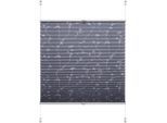 Plissee LIEDECO "Klemmfix-Plissee Ranke grau" Gr. 3, grau (grau, weiß), B:120cm H:130cm, Obermaterial: 97% Polyester, 3% Metall, Plissees, Klemmfix-Plisse mit floralem Druck