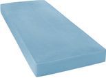Spannbettlaken JANINE "MAKO-FEINJERSEY 5007", blau, L:200cm, Mako-Jersey, Obermaterial: 100% Baumwolle, Bettlaken, Spannbettlaken, aus 100% Baumwolle, für Matratzen bis 26 cm Höhe