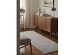 Teppich HANSE HOME "Wolly 2" Gr. 13, grau, B:80cm H:12mm L:300cm, Kunstfaser, Teppiche, Teppich, Flachgewebe, Läufer, Skandi, Woll-Optik, Esszimmer, Wohnzimmer, Flur