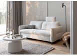 2-Sitzer HOME AFFAIRE "Clevina, Dauer-Schlafsofa mit Kaltschaummatratze, Breite 176 cm", weiß (nature), B:176cm H:84cm T:102cm, 100% Polyester, Sofas, Sofa & Bett in einem – kinderleicht ausklappbar & freistellbar im Raum