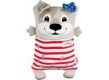 Kuscheltier NICI "Cosidoos, Hund mit Wendefunktion 30x20 cm", grau, Plüschfiguren, KinderB:20cm H:30cm L:11cm, Polyester, Kuscheltier, B:20cm H:30cm L:11cm