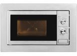 EXQUISIT Einbau-Mikrowelle "EMW10-020", grau (inox), B:59,5cm H:38,4cm T:36,6cm, Mikrowellen, 2-in-1 Gerät: Auftauen und Aufwärmen – Genuss im Handumdrehen, Einbau-Mikrowelle