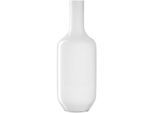 Bodenvase LEONARDO "Dekovase MILANO, handgefertigt", weiß, H:50cm Ø:18cm, Glas, Vasen, Bodenvase, aus Glas, in Flaschenform