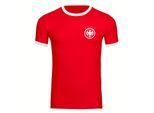 multifanshop Kontrast T-Shirt - Deutschland - Adler Retro - Druck weiß - Männer