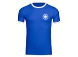 multifanshop Kontrast T-Shirt - Deutschland - Adler Retro - Druck weiß - Männer