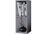 Standregal VCM "Holz Stand Regal Aufbewahrung Deko Bücher Mendas 2", grau, B:34cm T:30cm, Regale, Standregal