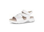 Plateausandaletten GABOR "Plateau Sandale", Damen, Gr. 39, weiß, Schuhe