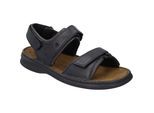 Sandale JOSEF SEIBEL "Rafe, schwarz", Herren, Gr. 41, schwarz (schwarz, brasil), Obermaterial: 100% Rindsleder Leather cow., Schuhe Sandale