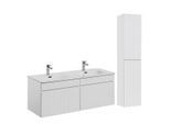 BADMÖBEL 120cm Zelie 2er-Set Weiß