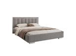 POLSTERBETT AURELIA SILVER mit Stauraum und Metallrahmen 160x200 Jasmine 90