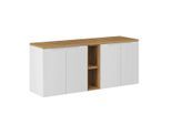 WASCHTISCHUNTERSCHRANK 140.4cm Riva Weiß und Holz
