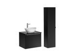 BADMÖBEL 60cm Éros 2er-Set Schwarz