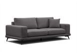 SOFA MEDIOLANE 3-Sitzer, graphitfarben