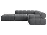 ECKSOFA modulares Sofa Felto-L1 - 285x190x70 cm Dunkelgrau Cord