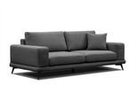 SOFA MEDIOLANE 3-Sitzer, schwarz