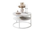 COUCHTISCH CIRI SLIM mit Regal Hochglanz